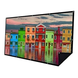 Double Layer Projector Screen 16:9 Portable Projection Movie Screen 3D 100 inch - Picture 1 of 7
