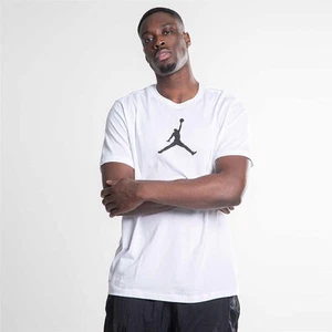 Nike Air Jordan Jumpman Mens Crew T Shirt Soft Cotton Dri Fit Classic Logo Tee - Picture 1 of 10