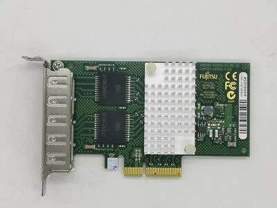 QUAD PORT FUJITSU D3045-A11( I350-T4)GS1 PCIe GIGABIT NETWORK ADAPTER - Image 1 of 2