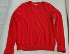 Nwot Gap Women Size M Solid Red Thin Pullover Cuffed Long Sleeve Sweater