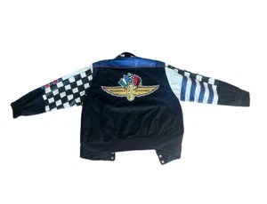 VTG. Indianapolis Limited Edition Twill & Leather Jacket JH size (L) Unworn - Picture 1 of 10