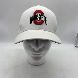 Nike Ohio State Buckeyes White Hat Medium/Large Classic99 Dri Fit Fitted Flex