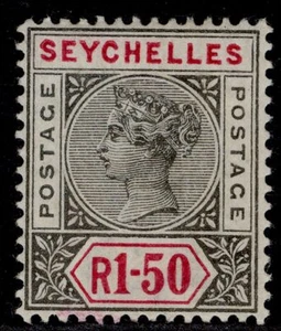 SEYCHELLES QV SG35, 1r.50 grau & karminrot, M neuwertig. Katze 85£. - Bild 1 von 1