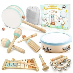 Musical Instruments-Toddler Musical Toys Wooden Montessori Musical Instrument... - Picture 1 of 7