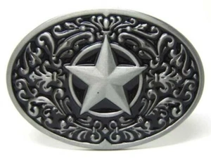 Star Western Belt Buckle Metal BU205 - Picture 1 of 1