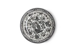 Burleigh - Black Regal Peacock - Breakfast Saucer - 232939N - Picture 1 of 1