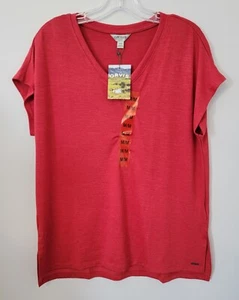Orvis Tunic Women's Size Medium Red Top Quarter-Sleeve - Picture 1 of 14