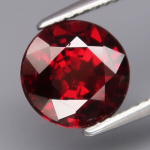 3.43Ct.Outstanding Color Natural Red Spessartite Garnet Africa Round 8.8mm.