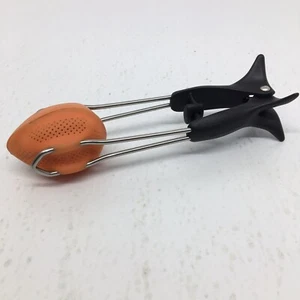 Dreamfarm Teafu Silicone Tea Infuser - Steeper Strainer & Press - Orange - Picture 1 of 9