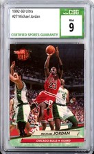 1992-93 Ultra #27 Michael Jordan - Chicago Bulls - CSG 9 Mint