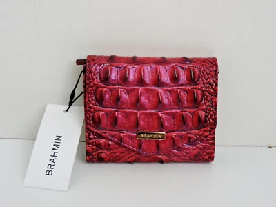 Brahmin Small Veronica Rose Ombre Melbourne Croc Embossed Leather Wallet NWT - Image 1 of 4