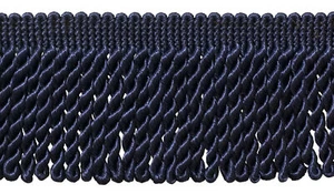 Navy Blue 3" Bullion Fringe Trim Evening Sky [By The Yard] - Picture 1 of 1