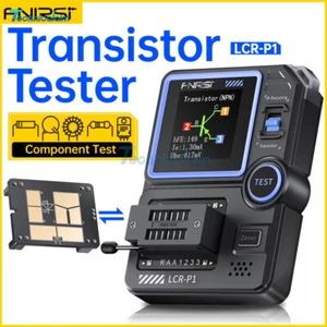FNIRSI LCR-P1 Transistor Tester Diode Triode MOSFET NPN PNP SMD LCR ESR Meter US - Picture 1 of 15