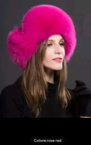 Cappello Avviatore Con Pelliccia Colore Rose Red. - Foto 1 di 22