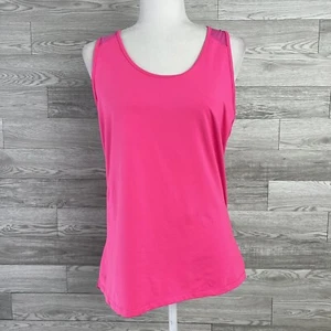 Athleta Bakasana Athletic Sleeveless Workout Tank Top Mesh Back Hot Pink XS - Picture 1 of 7