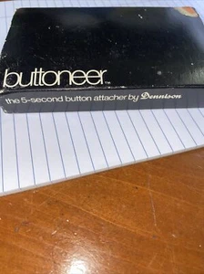 VINTAGE Dennison BUTTONEER 5-SECOND BUTTON ATTACHER KIT #1 - Picture 1 of 12