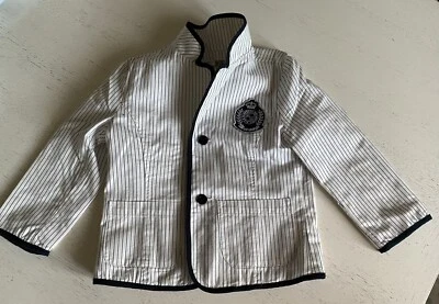 Giacca bambino bianca righe blu, Ninetta, 24 mesi - Immagine 1 di 4