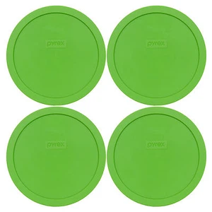Pyrex 7402-PC 4PK Green Plastic Round 6/7 Cup Storage Lid Cover for Glass Bowl - Picture 1 of 1