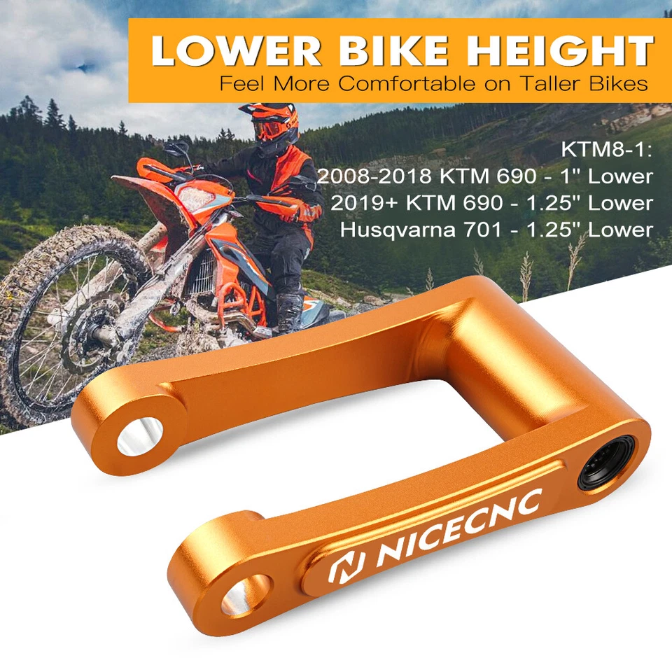 Понижающее звено подвески 1,25 дюйма для Husqvarna 701 Enduro/Supermoto 2016-2024 - Изображение 1 из 4