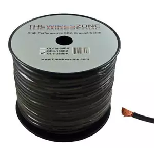 8 Gauge 250 Feet High Performance Flexi Amp Power/Ground Cable 8 AWG Wire Black - Picture 1 of 3