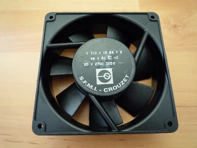 MF SFMI CROUZET AC 48v Fan 20W 50/60 Hz 118mm 38mm IMHOF-BEDCO 2700 3200 S.F.M.I - Image 1 of 4