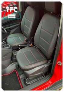 SEAT COVERS FOR FORD TRANSIT CONNECT FULL ECO LEATHER SEATS 1+1 - Picture 1 of 5
