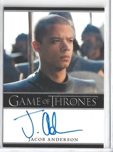 Game of Thrones Season 6 Autograph Card Jacob Anderson as Grey Worm KAC - Picture 1 of 2