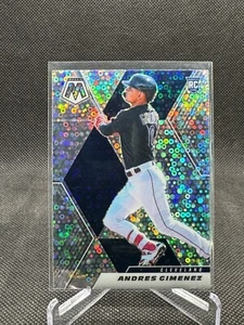 2021 Panini Mosaic - Andres Gimenez, #RV77 - No Huddle - Cleveland Guardians - Picture 1 of 2