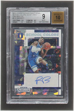 RJ Barrett 2019-20 Panini Contenders Draft Picks School Colors Signatures Cracke