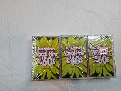Vocal Hits of the 60's Audio Cassette Tape Set 3 40 Legendary Never Opened - Image 1 of 4