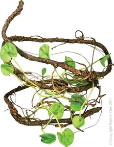 Reptile One R1-46749 Plastic Plant Jungle Twist Leaf Vine 1.5m - Picture 1 of 2
