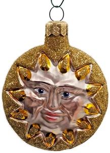 Patricia Breen Sonnenblume Sonne gold glitzernde Spitzen Sommer Christbaumschmuck - Bild 1 von 13