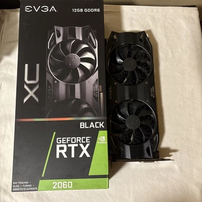 OEM - EVGA GeForce RTX 2060 12GB (12G-P4-2261-KR) GDDR6 Graphics Card - TESTED - Image 1 of 4