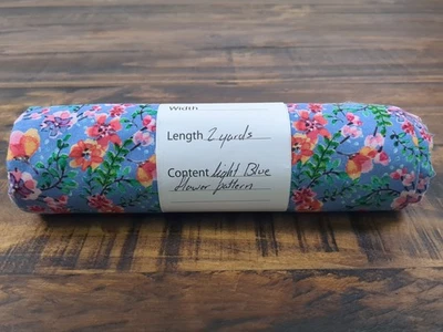 David Textiles Fabric 2 Yds, purple Wisteria floral print - Image 1 of 4