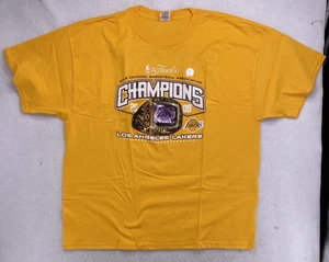 Lakers 2009 Champs Tee 2XL Deadstock Delta Yellow Kobe Bryant Finals Shirt - Bild 1 von 7