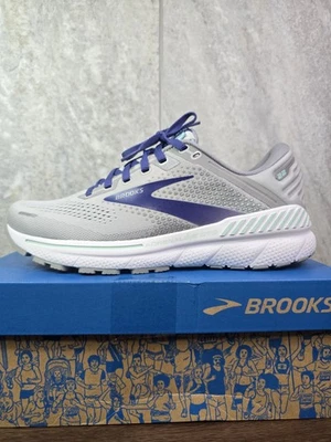 Brooks Adrenaline GTS 22 Women's Running Shoes Size 10 Medium B Gray Purple  - Image 1 of 4