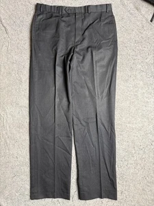 Brooks Brothers pantalone elegante lana uomo 36x34 antracite 346 piatto davanti zip mosca - Foto 1 di 12