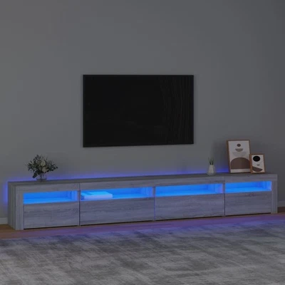 TV Schrank mit LED-Leuchten Lowboard Fernsehschrank mehrere Auswahl vidaXL - Bild 1 von 4