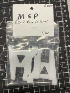 MSP RC 10 Rear A Arms White *NEW*pair 2 PCs Left & Right - Picture 1 of 1