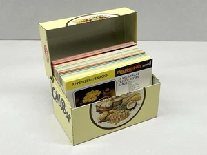 Vintage CW Post Metal Recipe Box With 1981 Micromeals Recipe Set - 2 For 1 Deal! - Picture 1 of 18