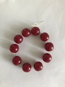 Vintage Perlen Bakelit Catalin Bernstein Cheri seltene reiche Farbe 108,1G/3,81oz - Bild 1 von 12
