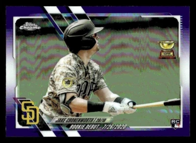 2021 Topps Chrome Purple Refractor #USC25 Jake Cronenworth RC Rookie Card 🏆⚾💎 - Image 1 of 3