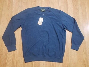 Woolrich Six Mile Sweater Pullover XL Dark Blue NWT - Picture 1 of 13