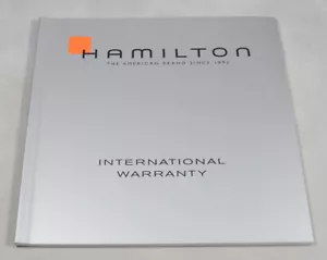 Hamilton Watch internationale Garantiebroschüre für Sammler (ungefüllt) - Bild 1 von 2