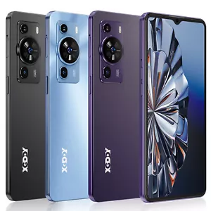 2025 New Cell Phone 4+128GB 6.8'' 8 Core Android 12 Smartphone Unlocked Dual SIM - Picture 1 of 53