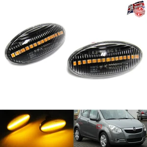 2x For Opel Clear Side Indicator LED Repeater Light Vauxhall Agila B Fiat Sedici - Picture 1 of 8