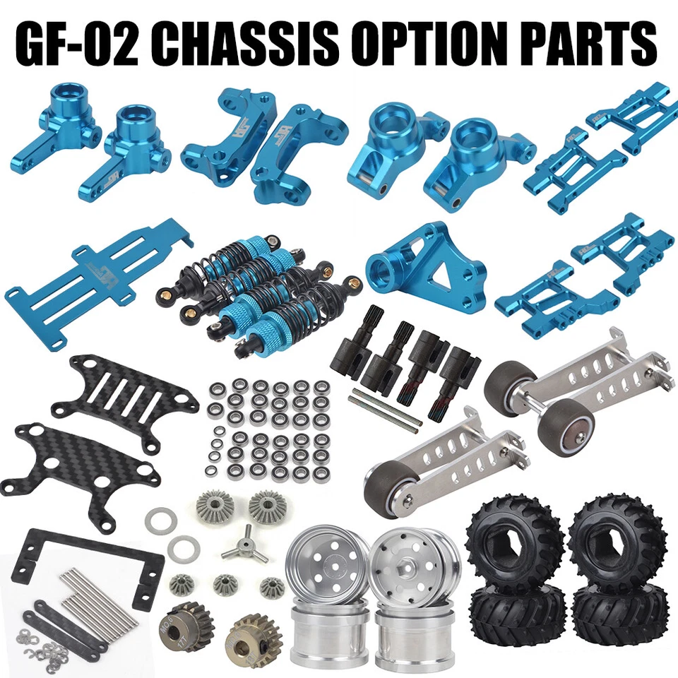 Option Aluminum Upgrades Parts for Tamiya GF-02 Squash Van GF02 Chassis Hop Ups - Image 1 of 1