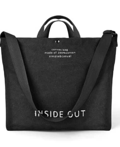 Women Canvas Tote Handbags Casual Shoulder Work Bag Crossbody 18.5" X 13" X 5.3" - Picture 1 of 9