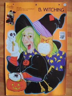 Bruja Articulada B 26" Decoración Halloween De Colección Eureka Nuevo de Lote Antiguo Foto 1 de 2