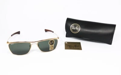 NUEVO DE COLECCIÓN GAFAS DE SOL RAY BAN OLYMPIAN II DELUXE BAUSCH LOMB G-15 CUADRADO DORADO Foto 1 de 4